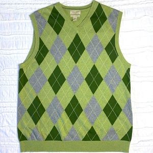 Banana Republic Argyle Sweater Vest Large